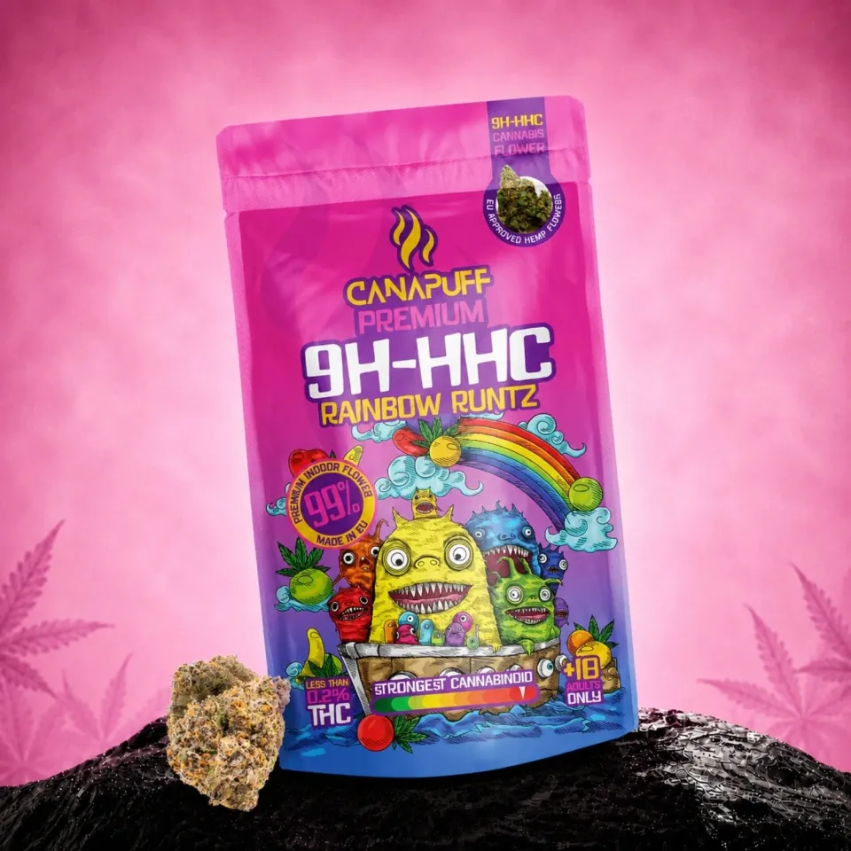 Canapuff Rainbow Runtz 9H-HHC blomster 1g frukt