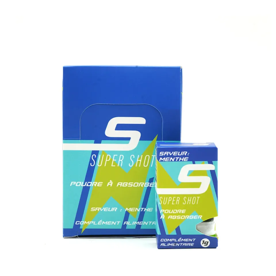 Super Shot frisk mynte energipulver 1 pk rask effekt