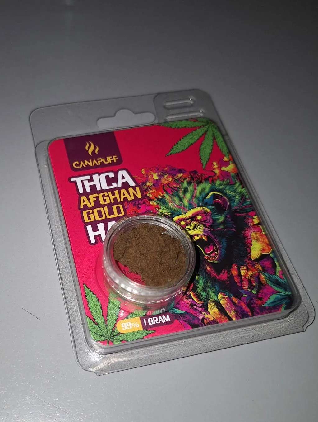 Canapuff Afghan Gold THCA-hash 1 g 99%