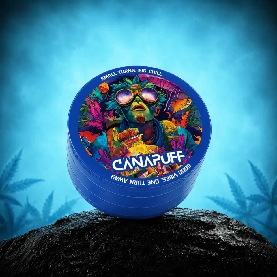 Canapuff Metal Grinder Deep kvern 60mm 4-delt