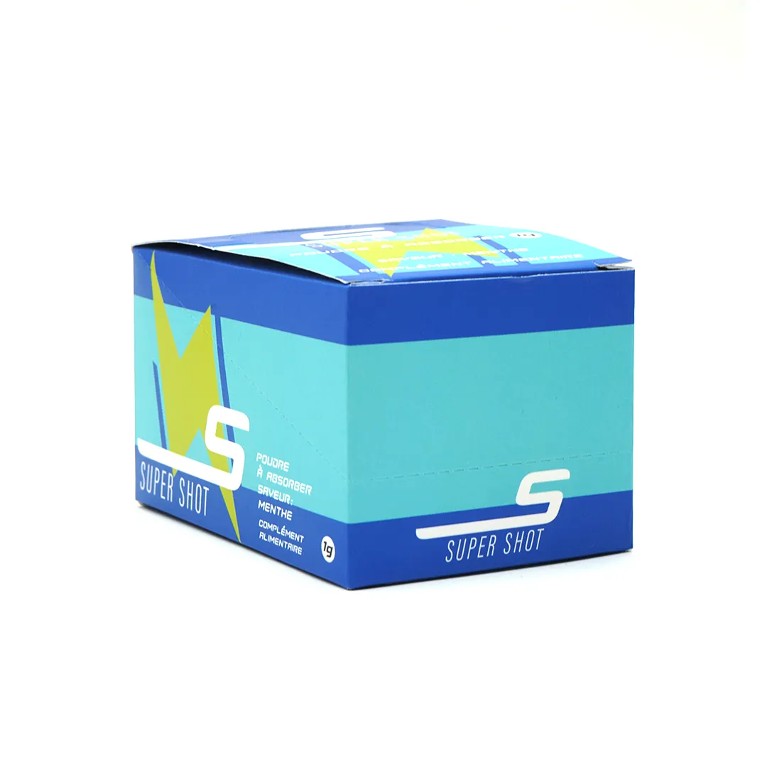 Super Shot frisk mynte energipulver 1 pk rask effekt