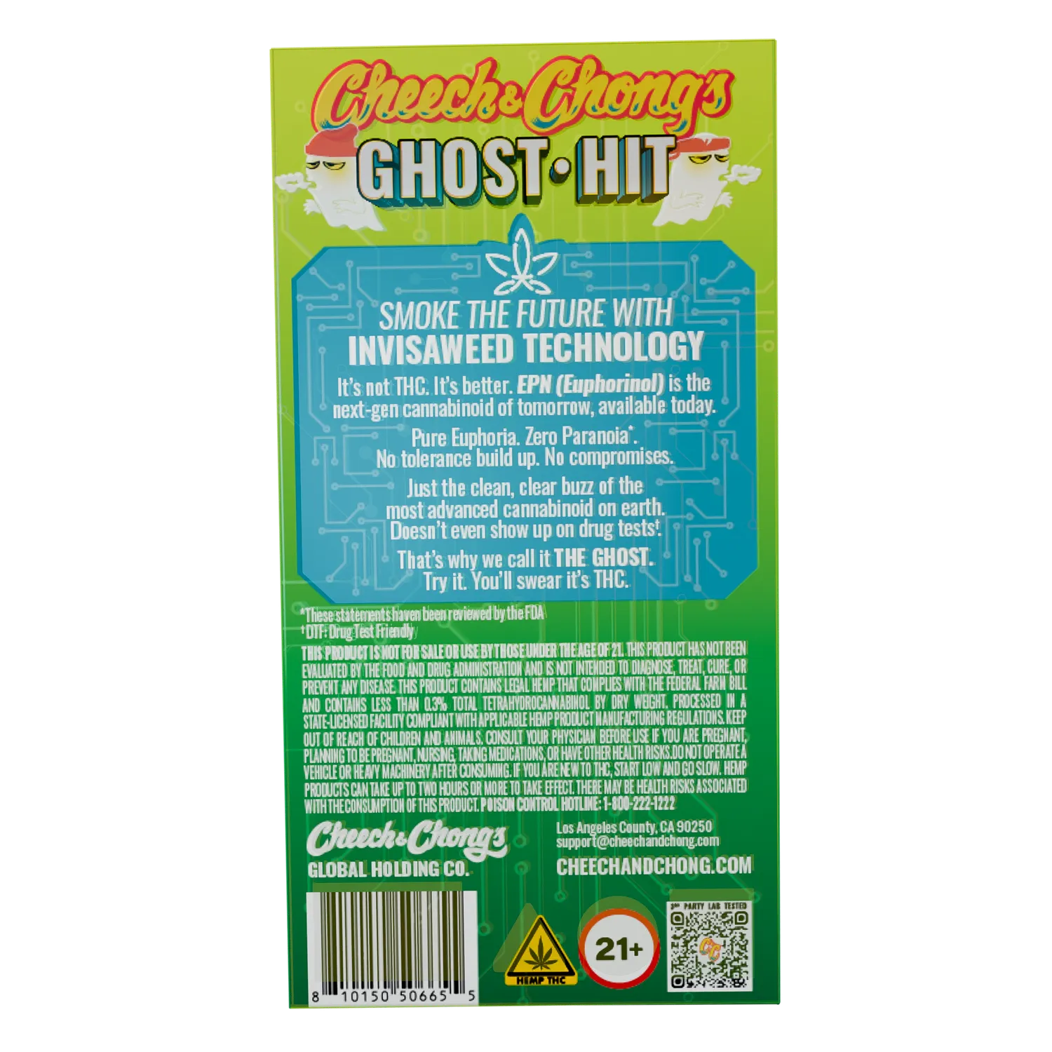Cheech & Chong Ghost Hit vape Sour Chem sativa