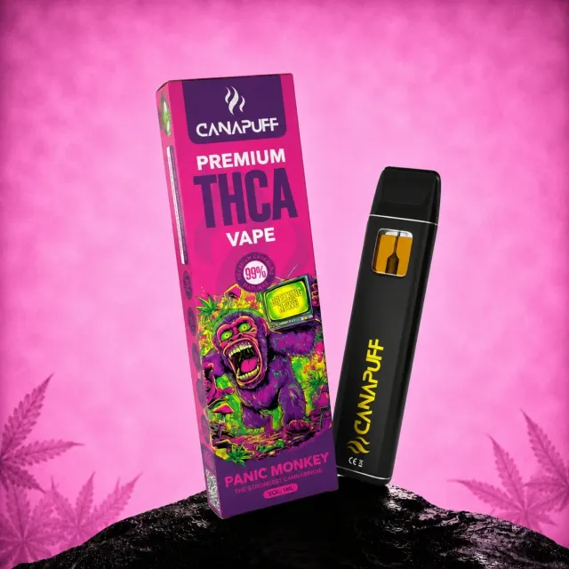 Canapuff THCA Panic Monkey vape 1ml frisk