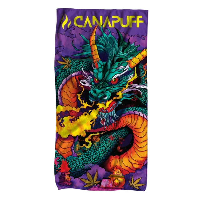 Canapuff Extreme Dragon håndkle 145x70 mikrofiber bomull