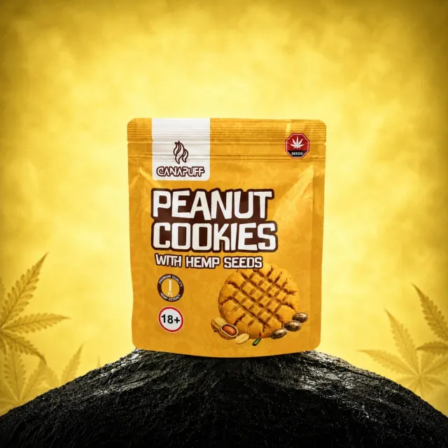Canapuff Peanut Cookies hampekjeks 1 stk peanøtt