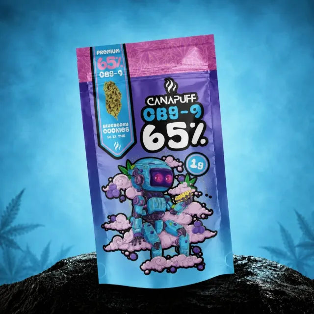 Canapuff Blueberry Cookie 65% CBG9-blomst 1g