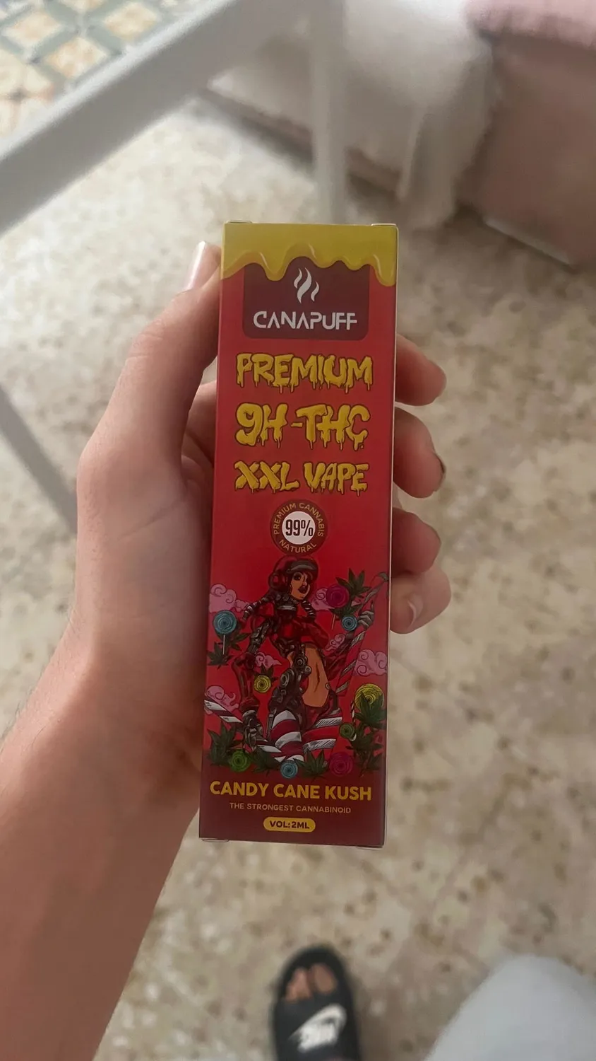 Canapuff 9H-THC XXL vape Candy Cane Kush 2ml mynte