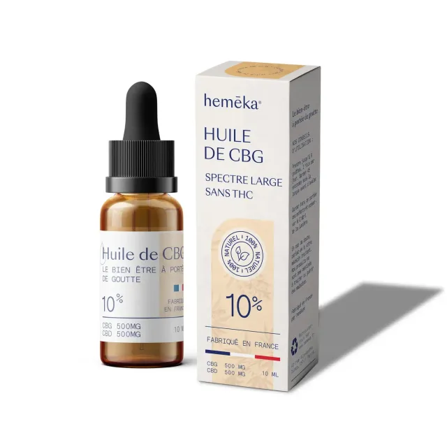 Hemeka CBG 10% olje mot lette smerter