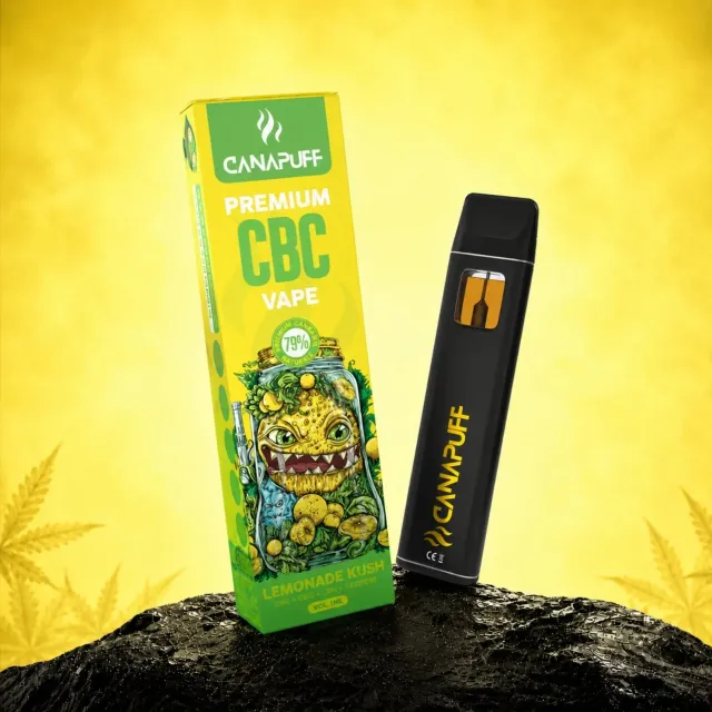 Canapuff CBC Lemonade Kush engangsvape 1 ml sitron