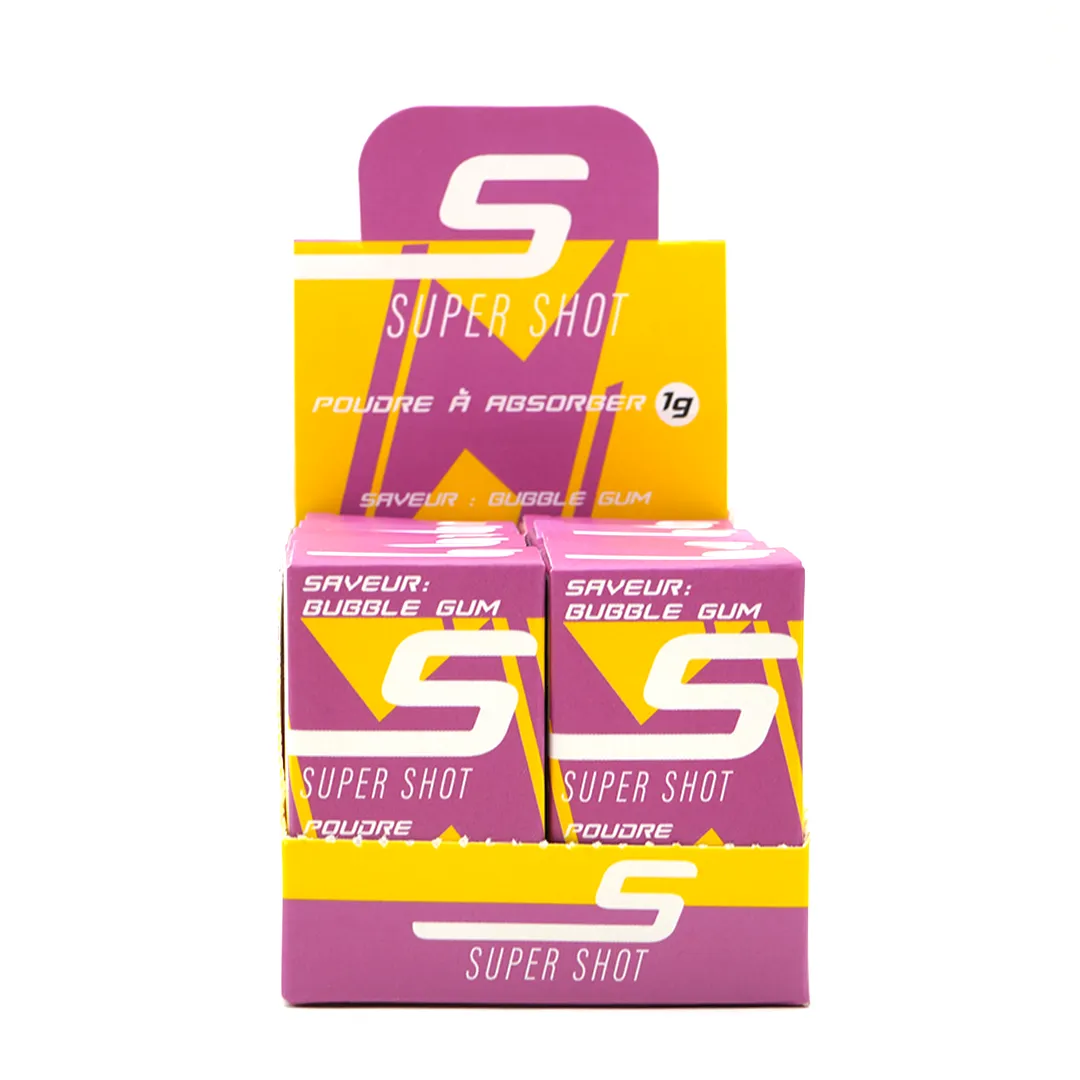 LeGrossiste Super Shot energipulver bubble gum 1 stk