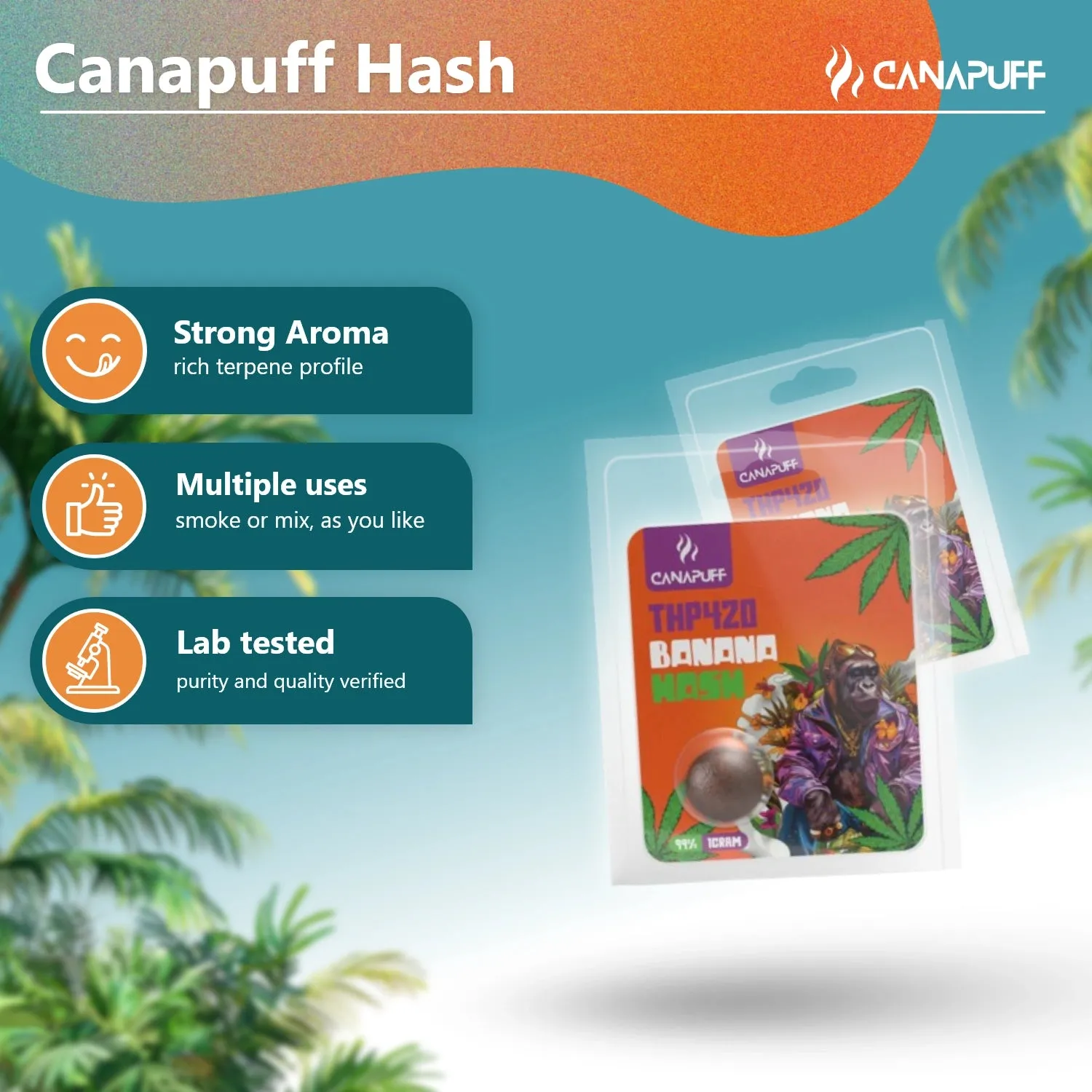 Canapuff THP420 Hash Banan 99% hash banansmak