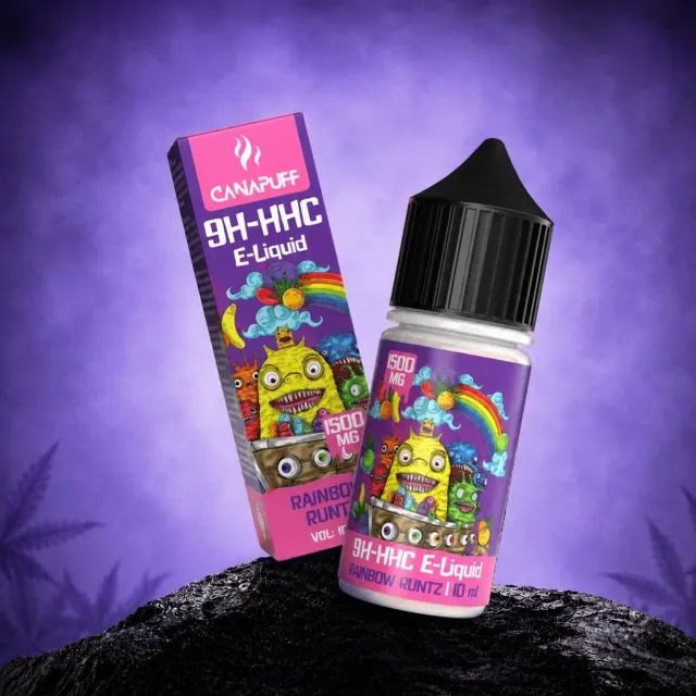 Canapuff 9H-HHC Rainbow Runtz væske 1500mg frukt