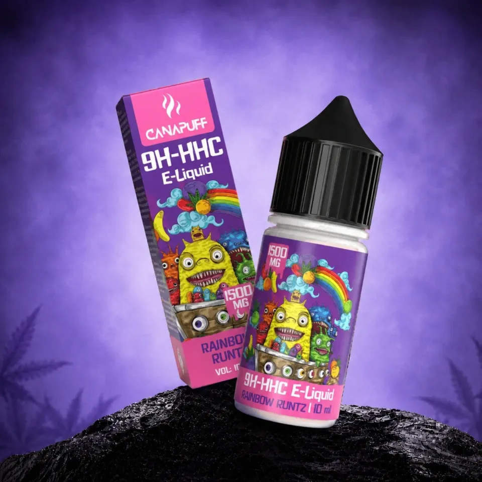 Canapuff 9H-HHC Rainbow Runtz væske 1500mg frukt