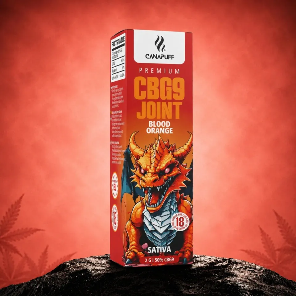 Canapuff CBG9 Blood Orange joint 50% 2 g – sitrusfrisk