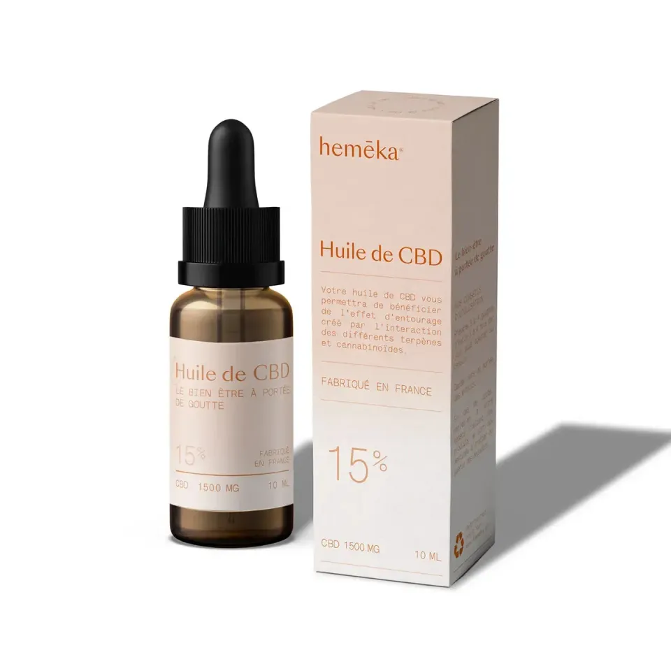 Hemeka CBD-olje 15% 10 ml uten THC