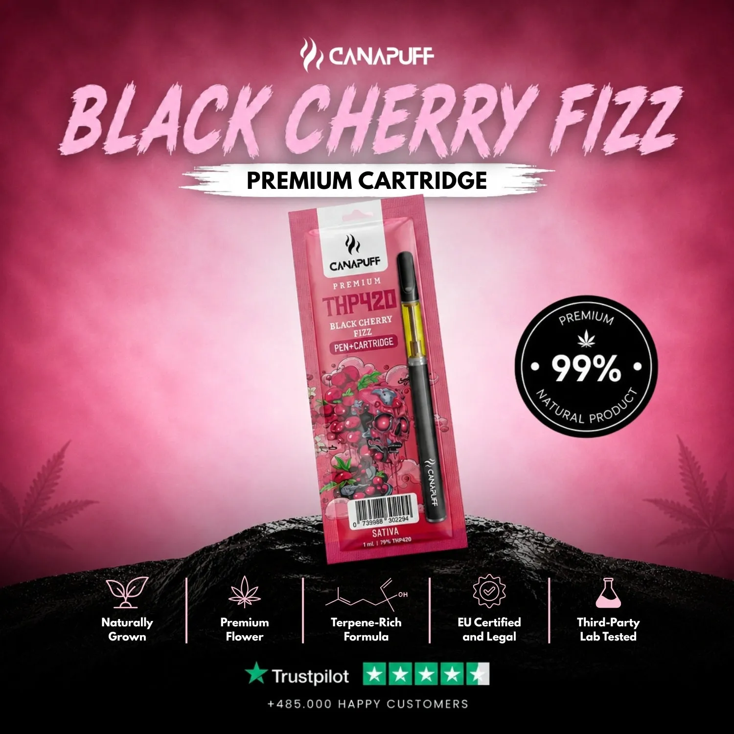 Canapuff THP420 Penn+Patron Original Z 79%