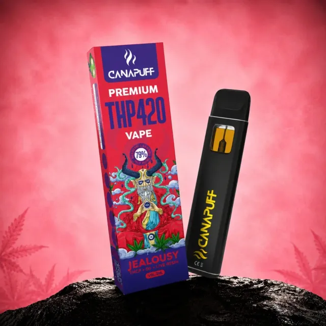 Canapuff Jealousy THP420 engangsvape 1ml 79% fruktig
