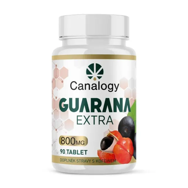 CANAPUFF Guarana Extra kosttilskudd 90 tabletter koffein