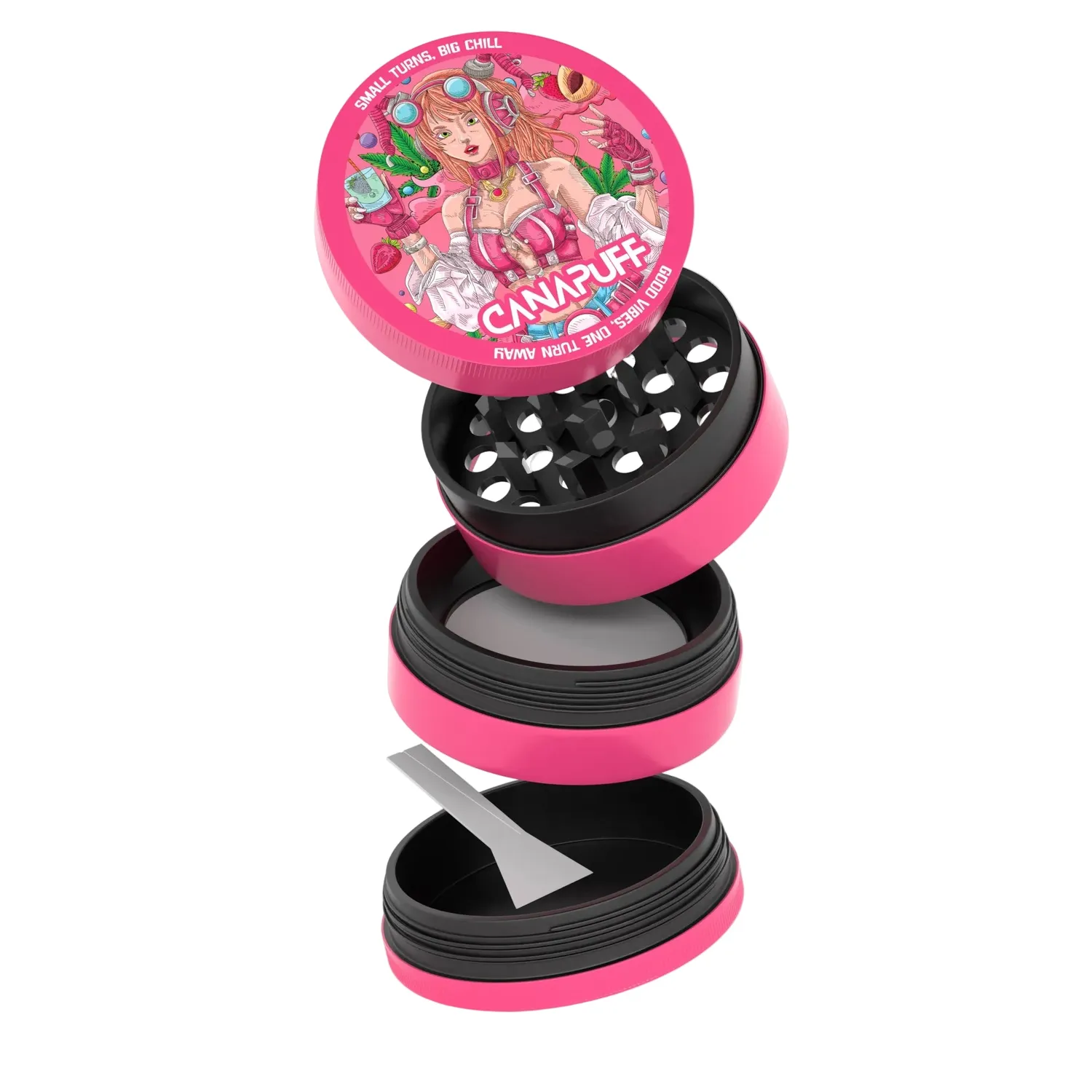 Canapuff Lychee Dream metallgrinder 60 mm 4-delt
