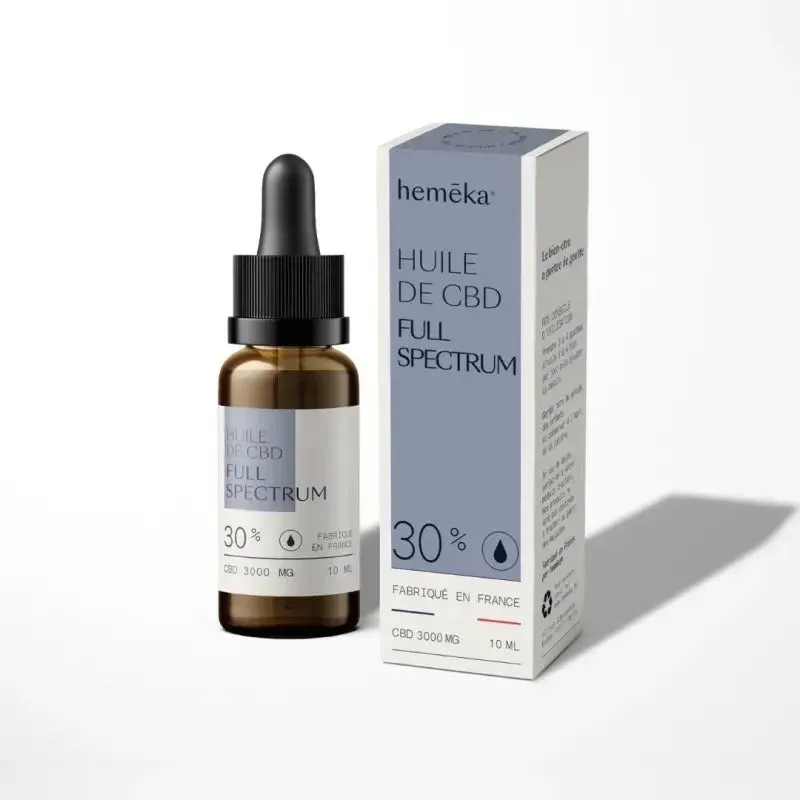 Hemeka Full Spectrum CBD-olje 30% full flaske