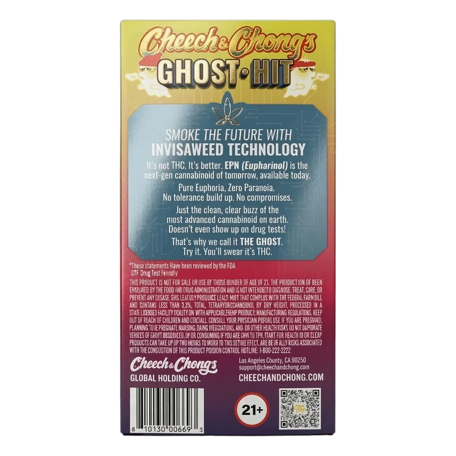 Cheech & Chong Ghost Hit EPN Juicy Fruit vape sativa