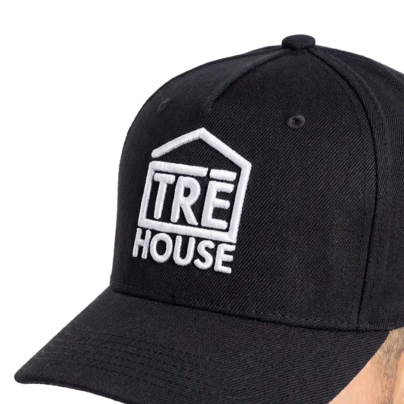 TRE HOUSE Classic Logo Snapback caps svart justerbar