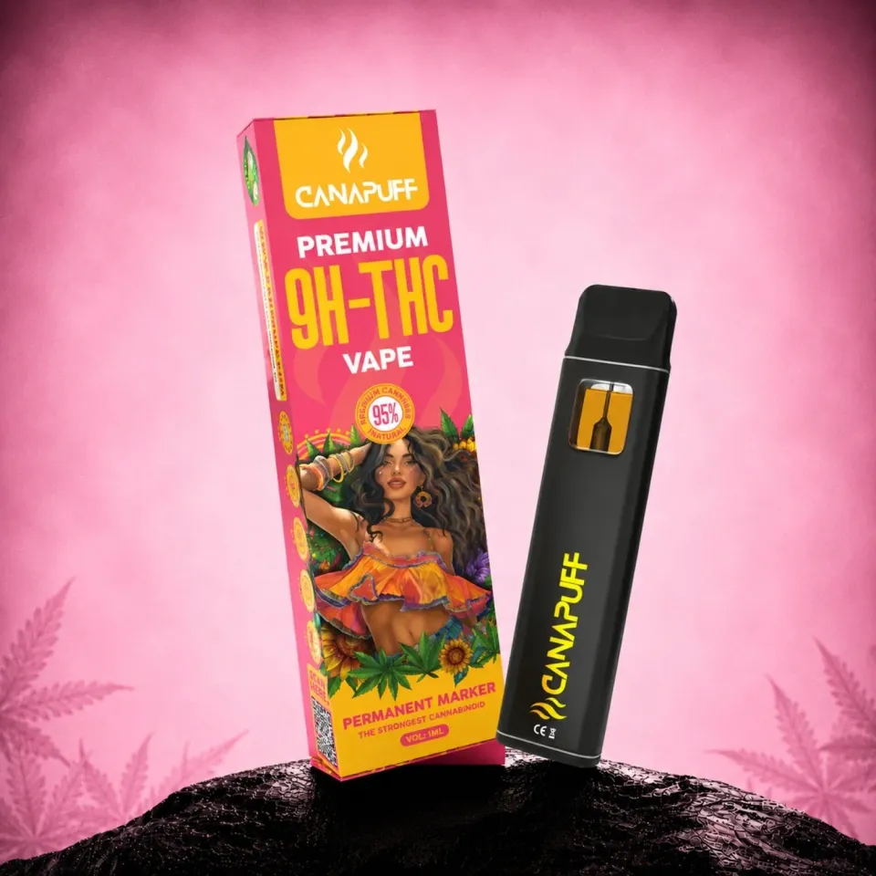 Canapuff 9H-THC Permanent Marker 95% vape 1ml blomst