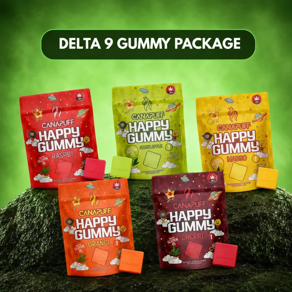 CANAPUFF Happy Gummy THC-gummies 25 stk 5 smaker 10 mg