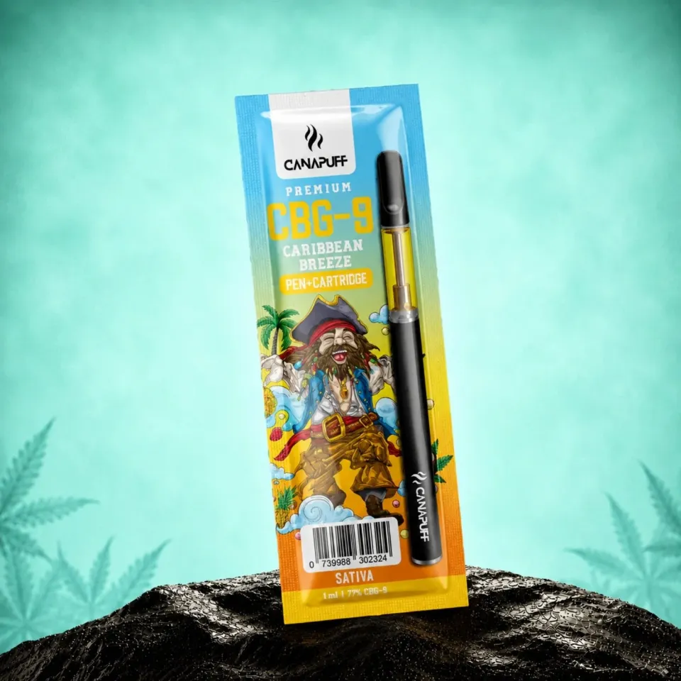 Canapuff CBG9 Caribbean Breeze 79% vape penn tropisk