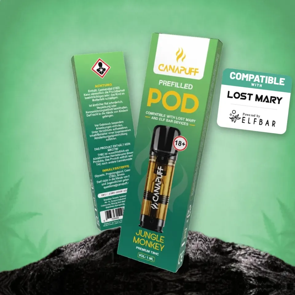 Canapuff T8HC Jungle Monkey pod 1 ml tropisk