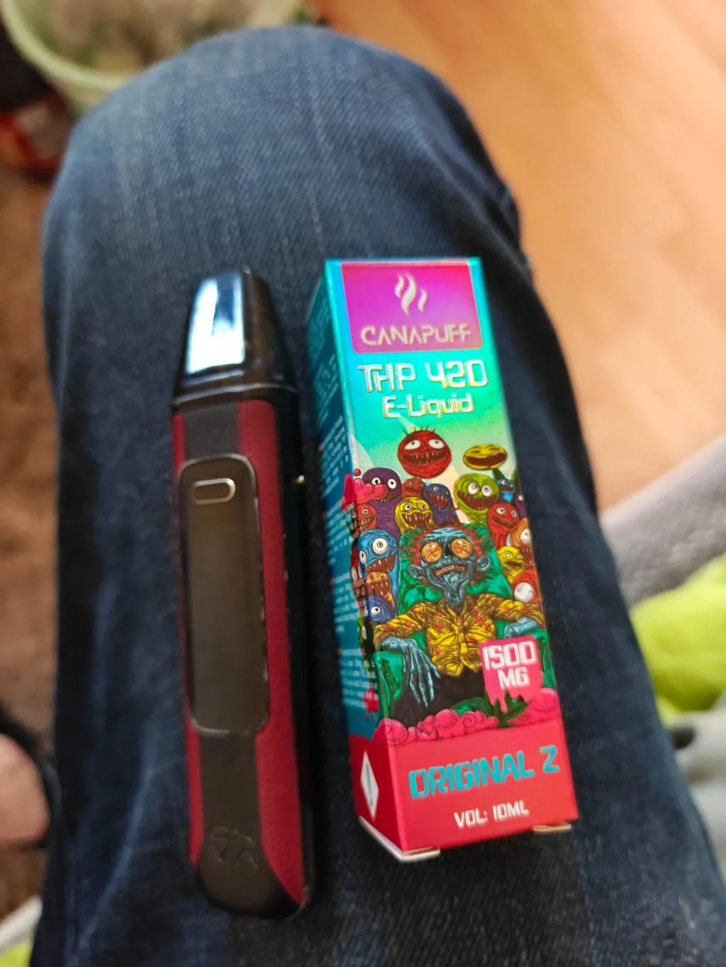 CanaPuff CBN Liquid Papaya Punch e-væske 1500 mg tropisk