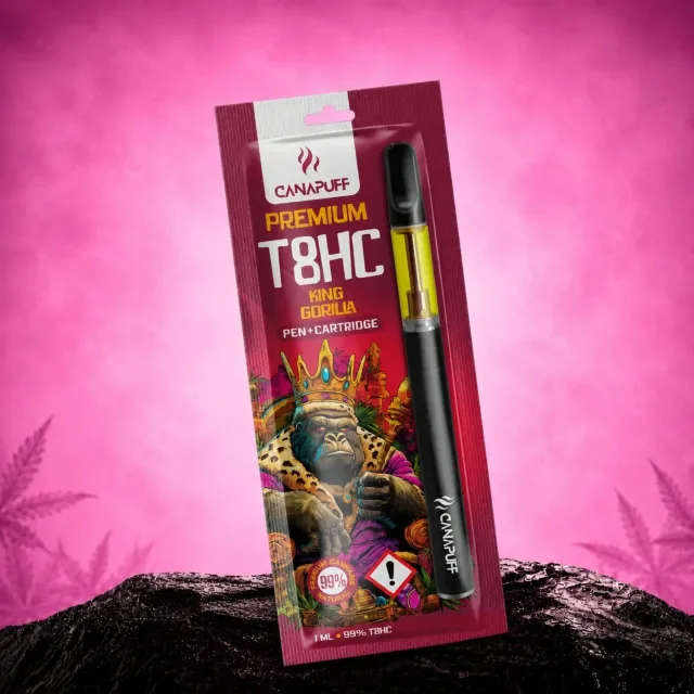 Canapuff T8HC vape King Gorilla 99% med penn