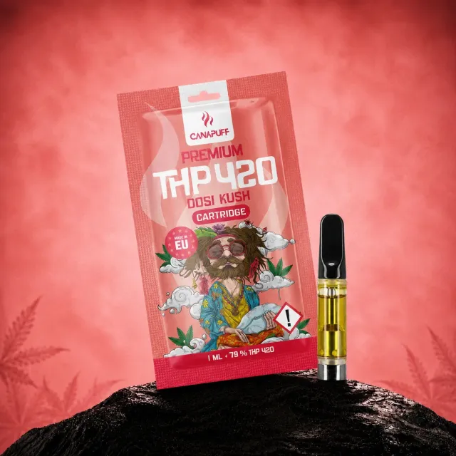 CanaPuff THP420 Dosi Kush vapepatron sitrus