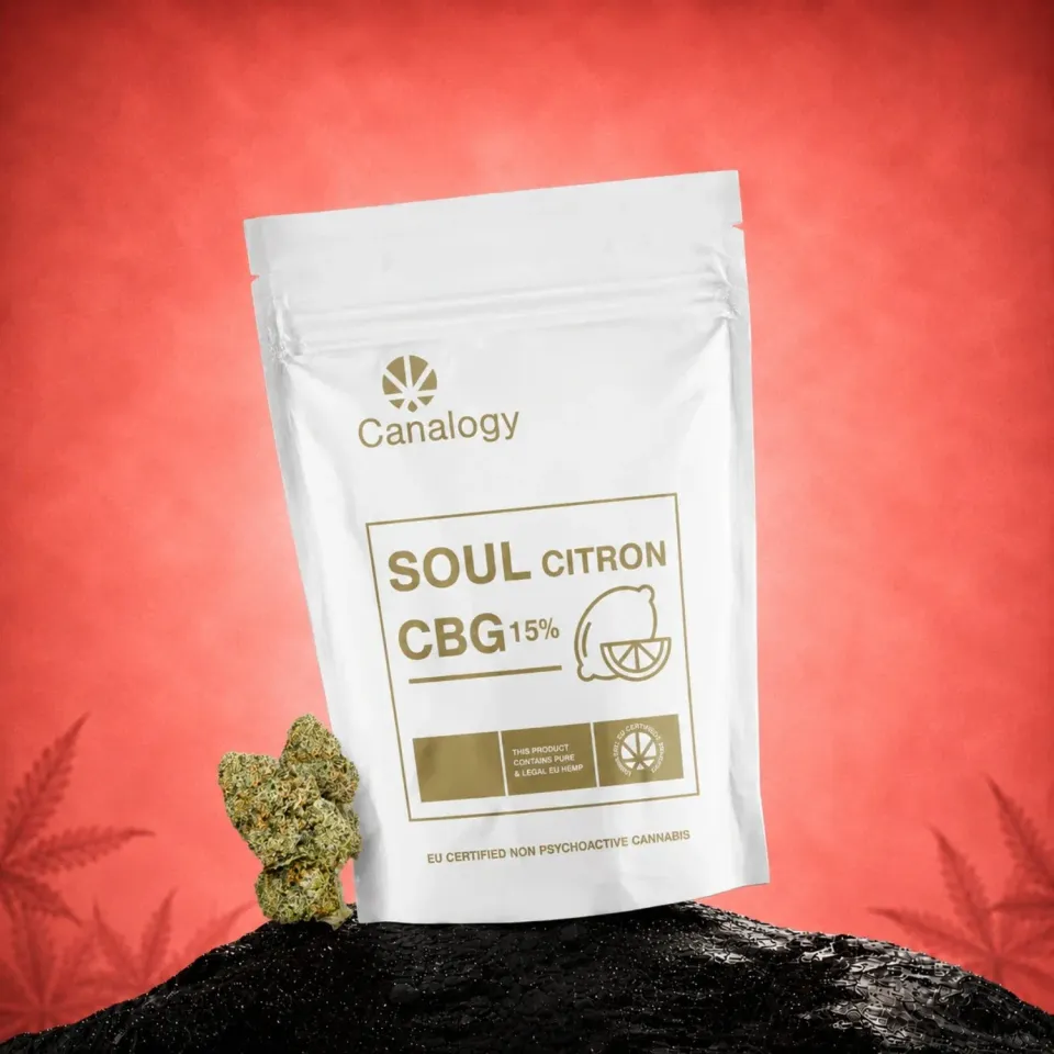 Canapuff Citron Soul 15% CBG-blomst 1g sitrus