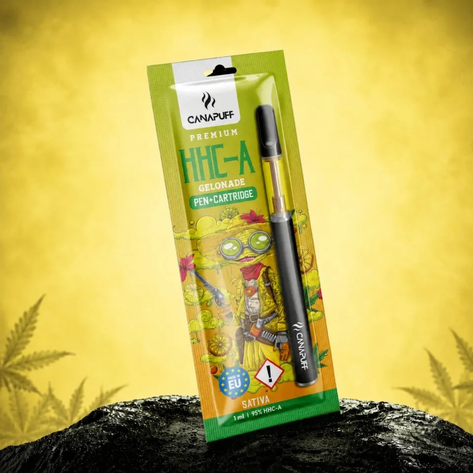 Canapuff HHC-A Gelonade vapepenn 95% sitron