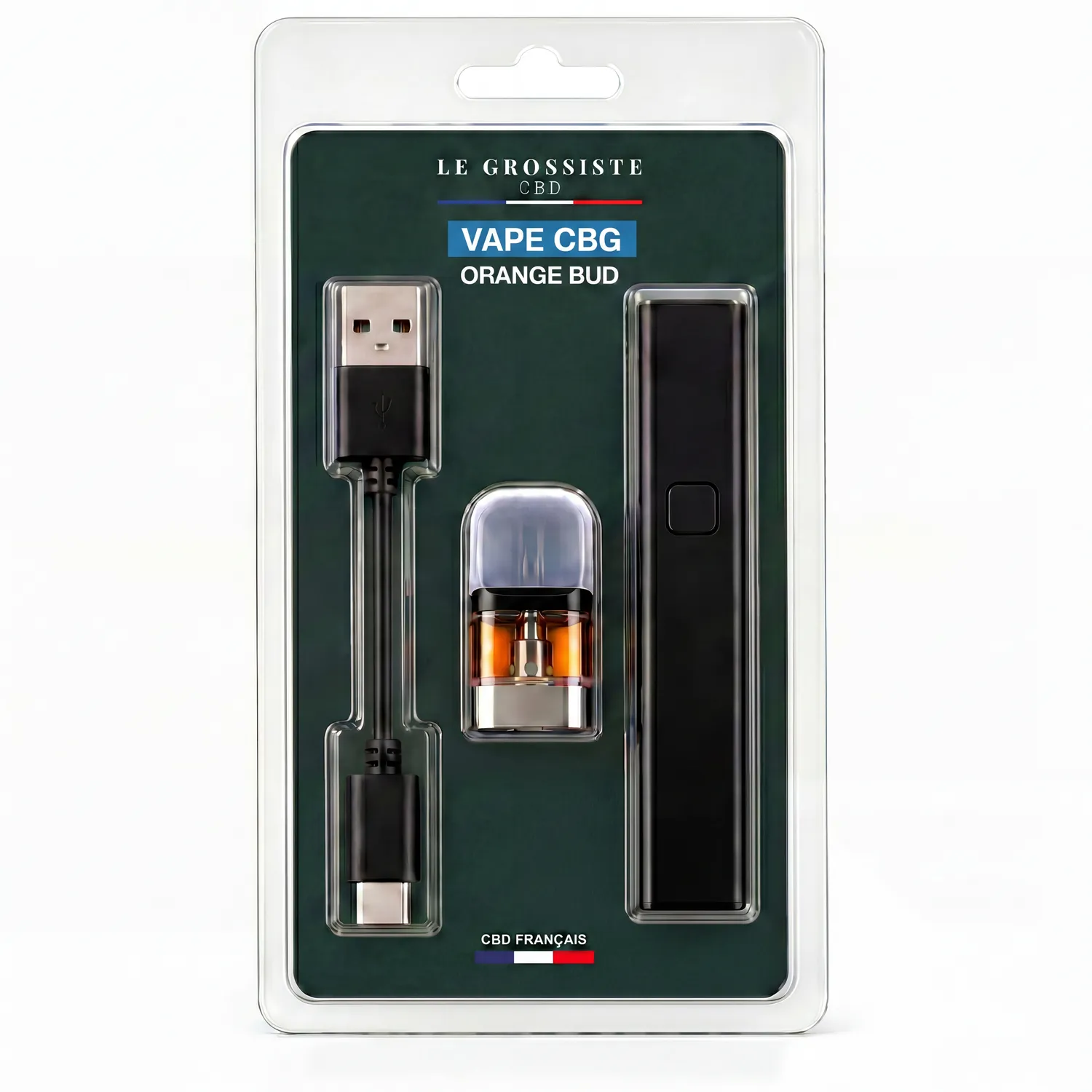LeGrossiste Orange Bud CBG vape 1 stk sitrus