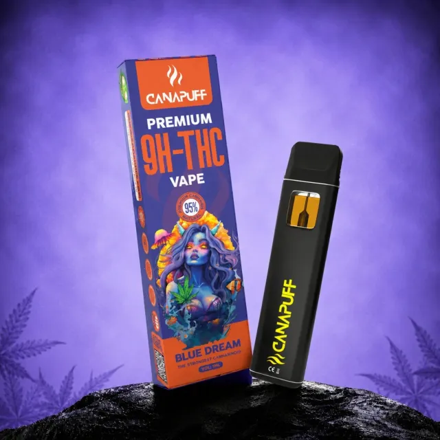 Canapuff 9H-THC Blue Dream vape 1 ml bær