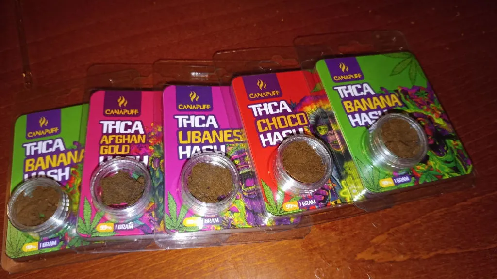 Canapuff Afghan Gold THCA-hash 1 g 99%