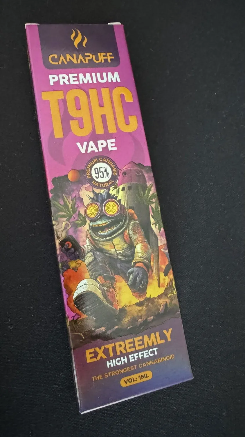 CanaPuff Extreemly T9HC-vape 95% 1ml engangs