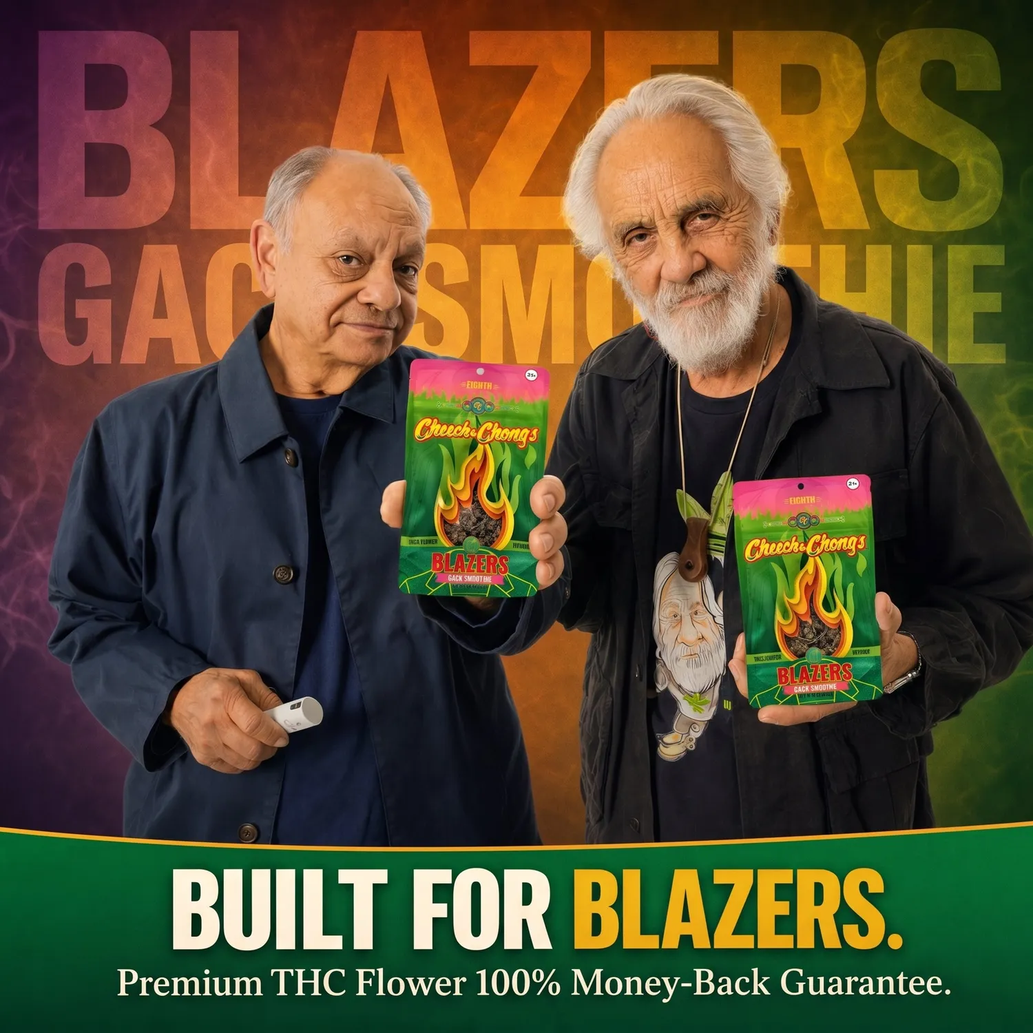 Cheech & Chong Blazers Gack Smoothie THCa blomst 3,5 g premium