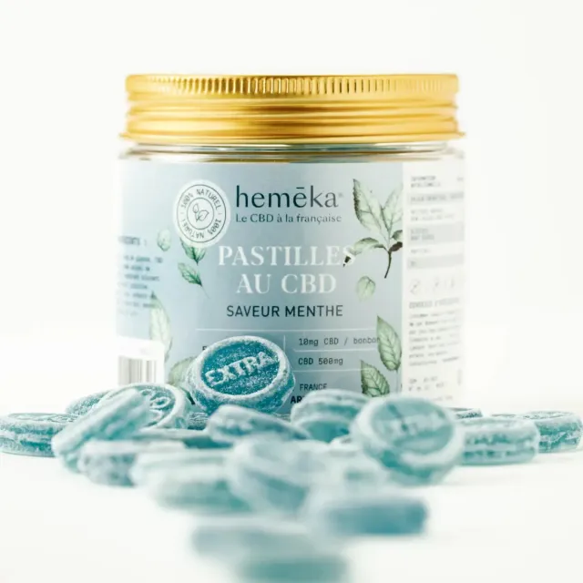 Hemeka Mynte 10 mg CBD-pastiller 25 stk frisk