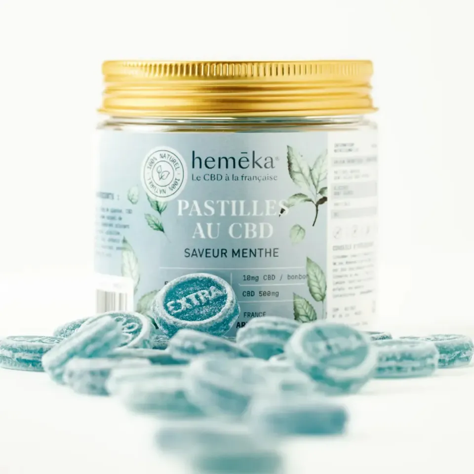 Hemeka Mynte 10 mg CBD-pastiller 25 stk frisk