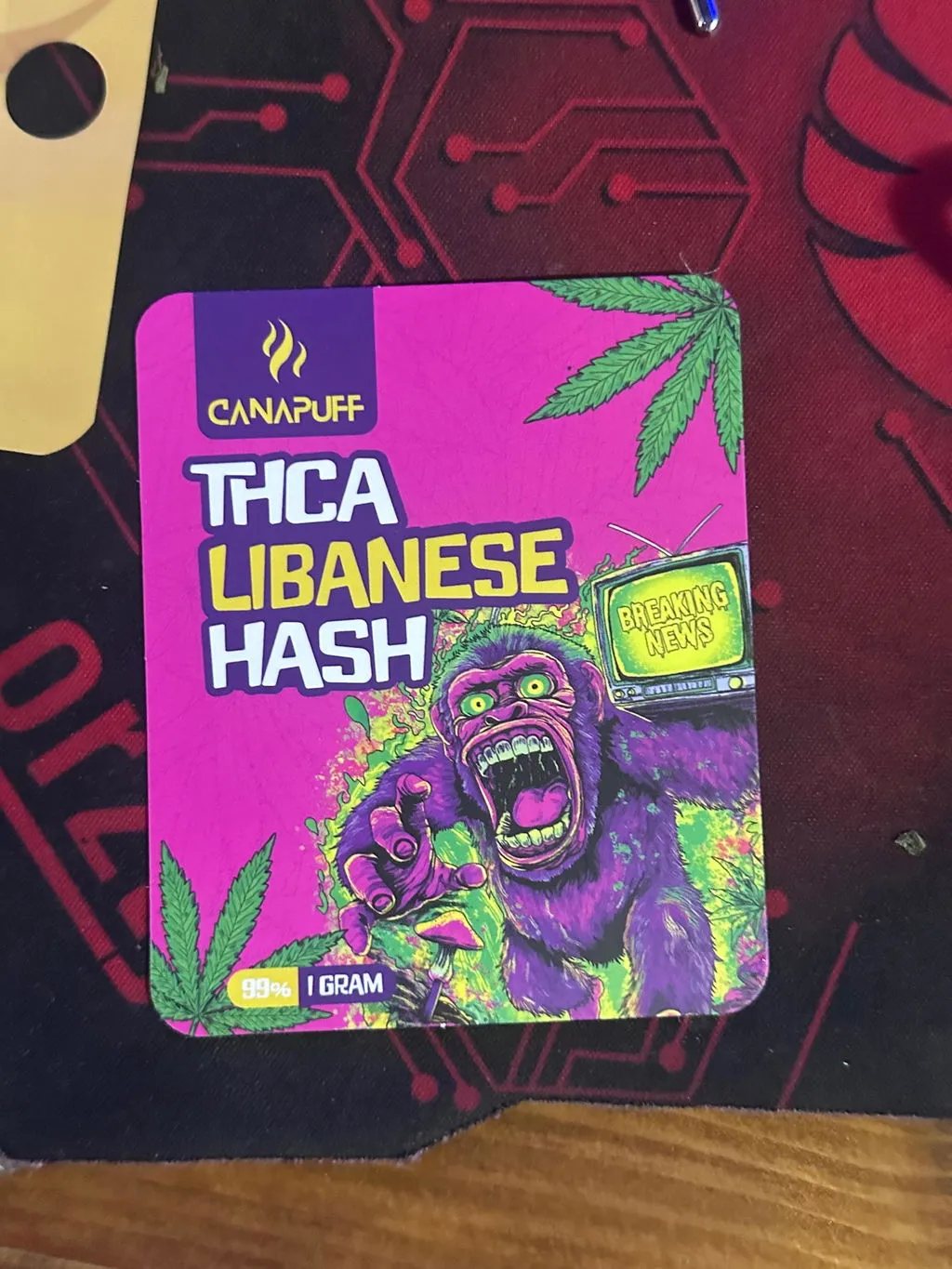 Canapuff Libanese THCA hash 1 g 99% mild