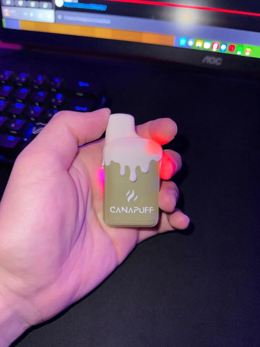 Canapuff 9H-THC XXL vape Candy Cane Kush 2ml mynte