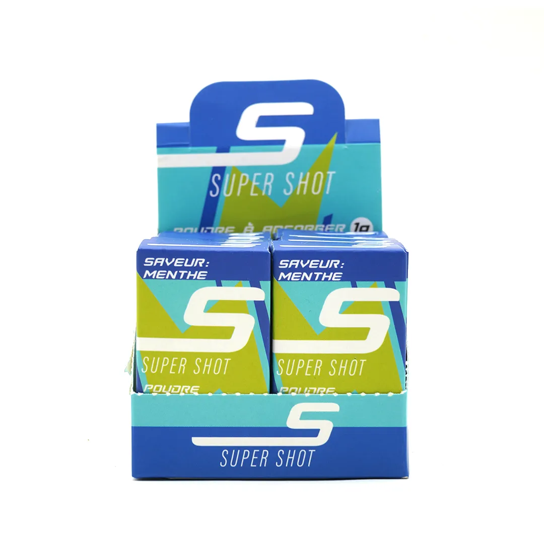 Super Shot frisk mynte energipulver 1 pk rask effekt