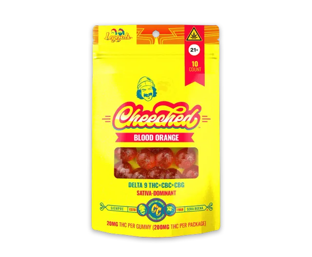 Cheech & Chong Legends Sativa THC gummies blood orange 200 mg
