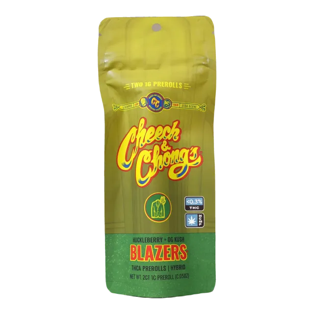 Cheech & Chong Blazers Huckleberry OG Kush prerolls 2-pk 2g indica