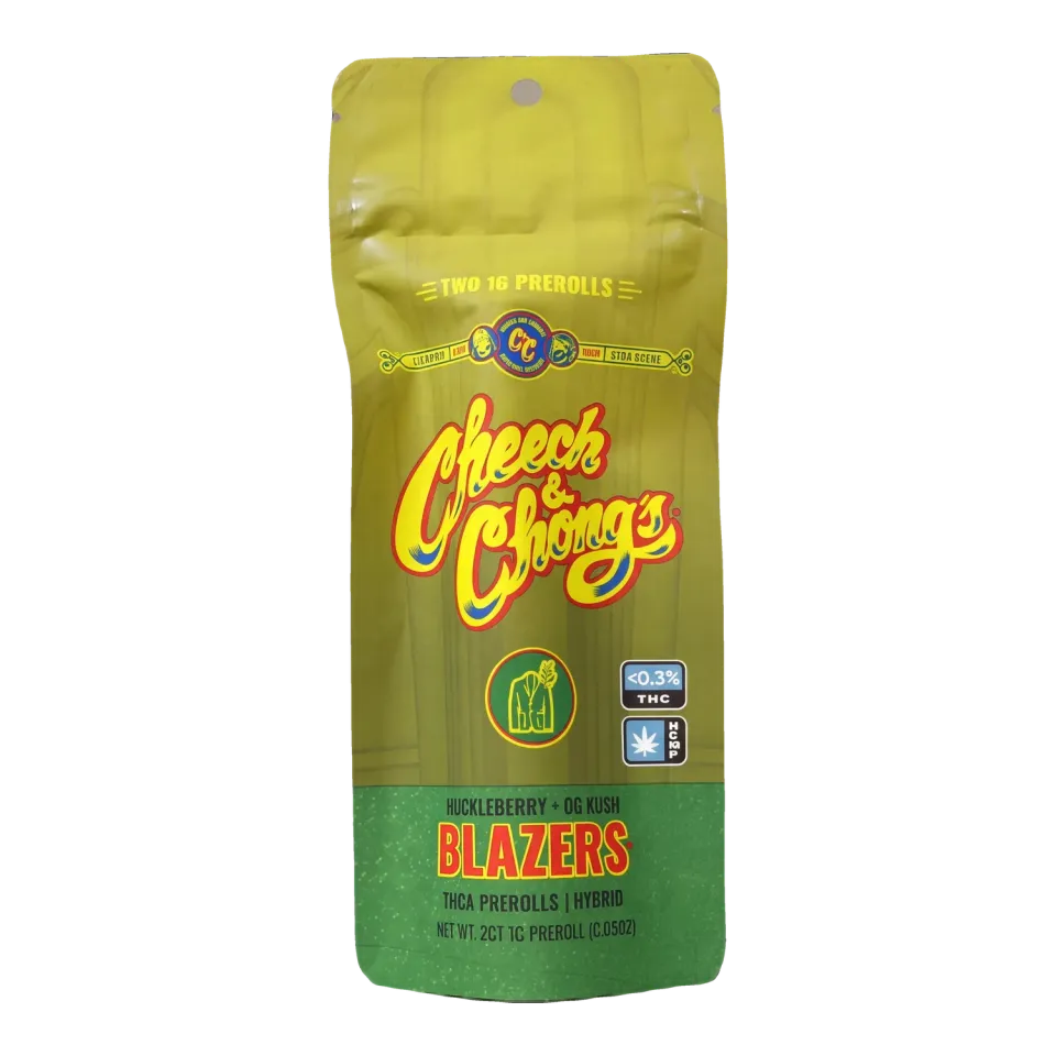 Cheech & Chong Blazers Huckleberry OG Kush prerolls 2-pk 2g indica