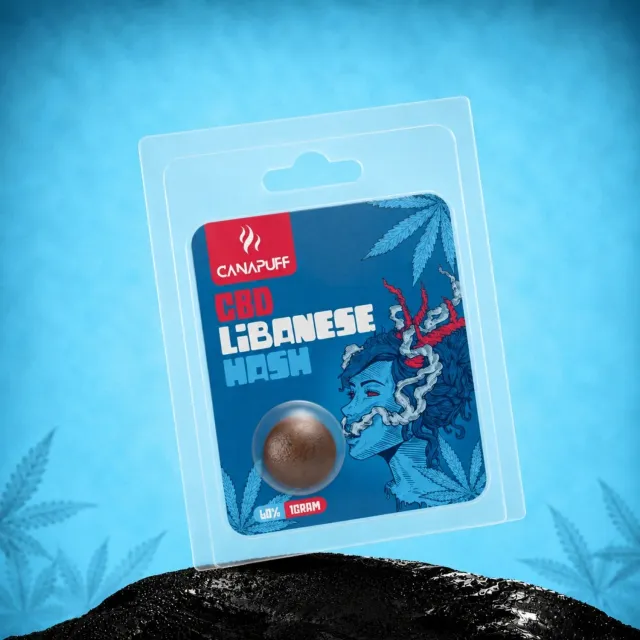 Canapuff Libanese CBD hasj 60% jordaktig krydder
