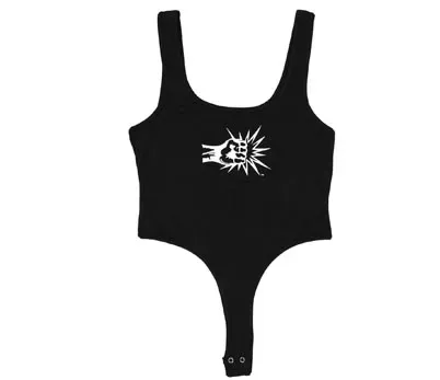 Punch Bar Black Bodysuit body svart tettsittende